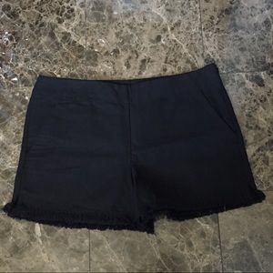 Black Linen Shorts